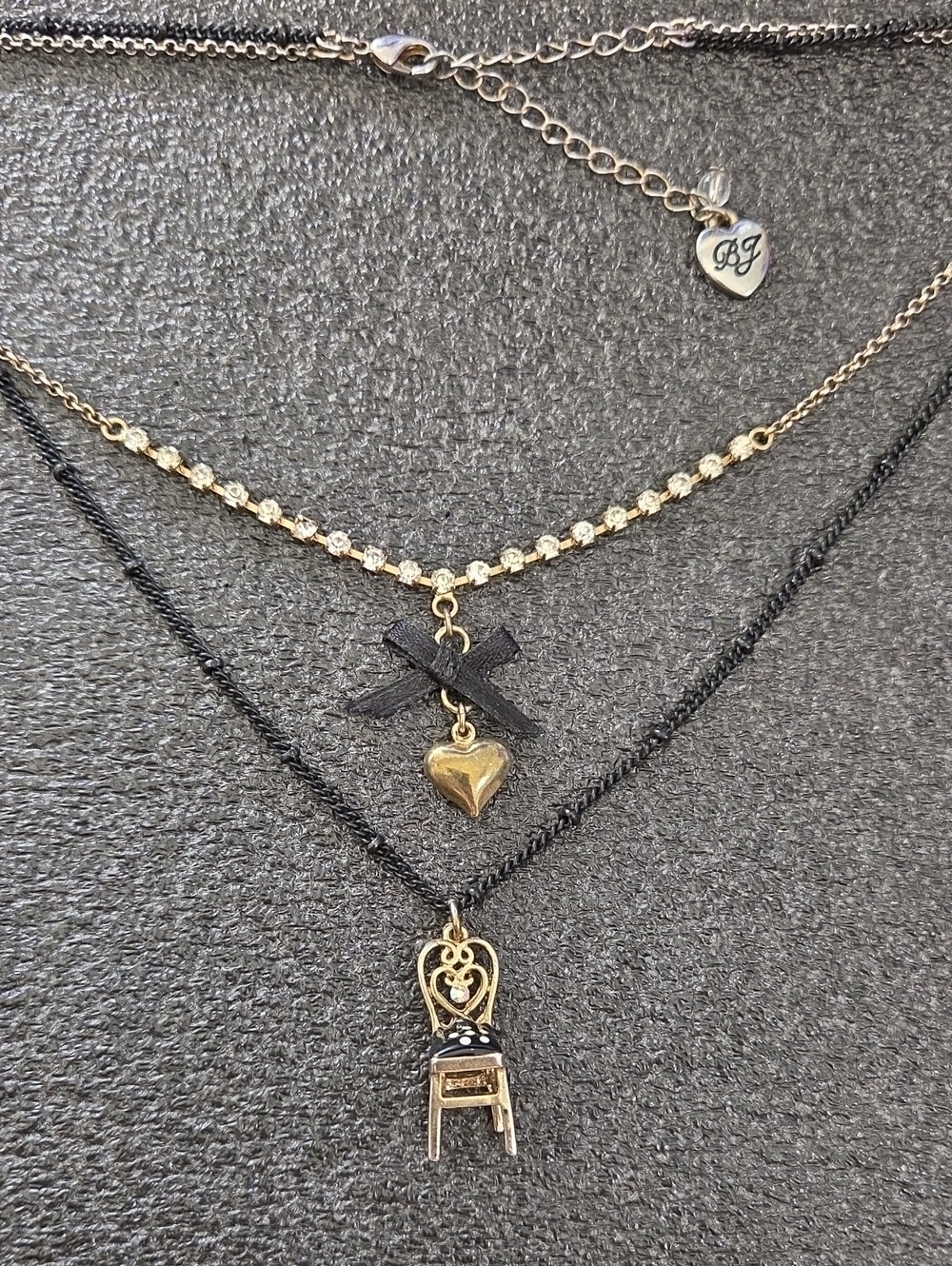 Betsey Johnson Double Chain Necklace